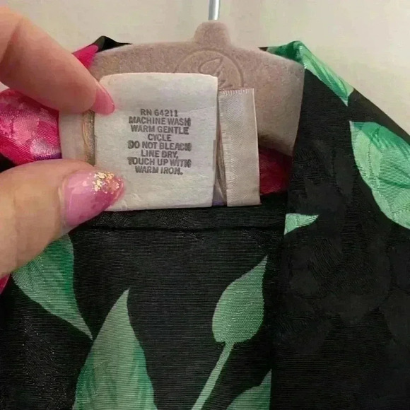 Vintage California Dynasty Women’s Floral Robe Size Medium - Picture 4 of 5